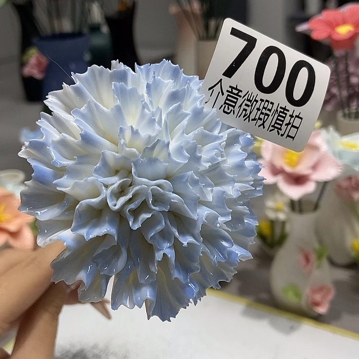 陶瓷纯手工捏花设计