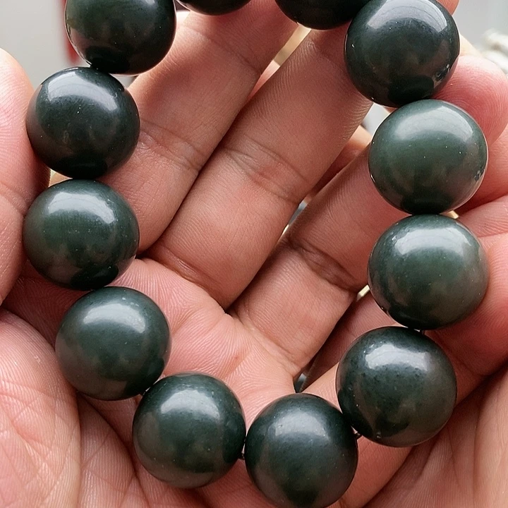 【闪购商品】和田玉未镶嵌手链20深蓝