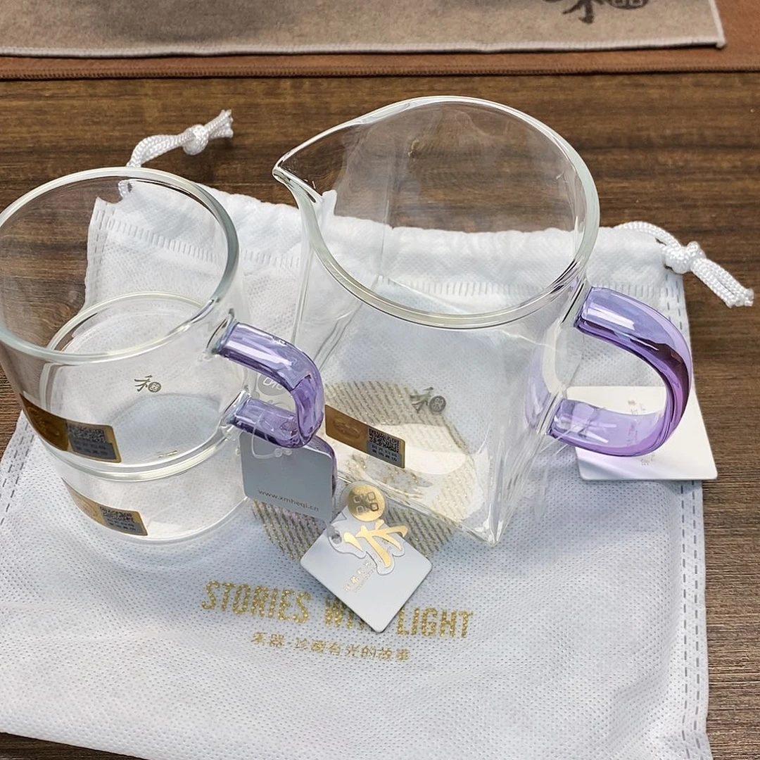 禾器/瀚然茶海/浅紫+清禾杯/浅紫