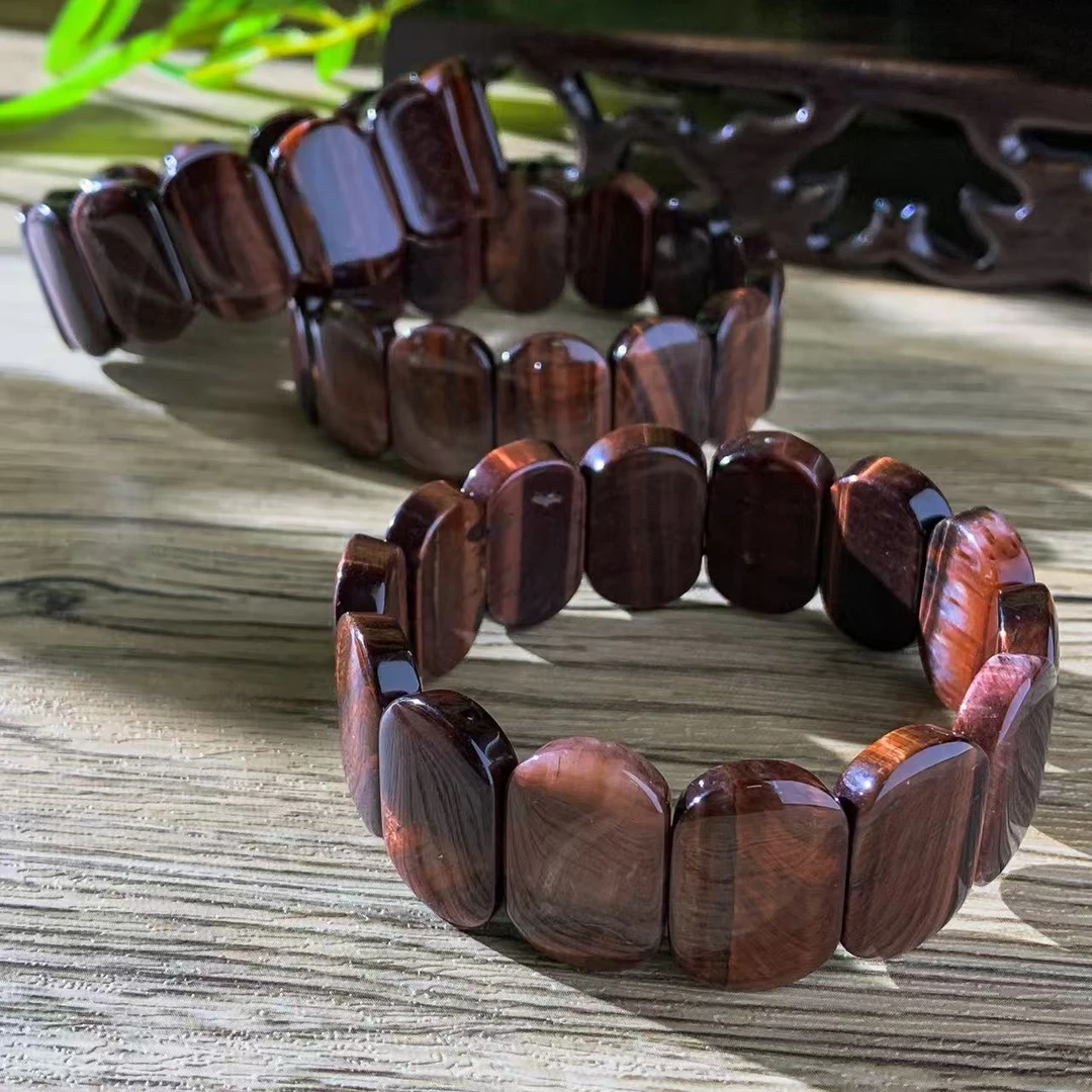 C10058-六彩明珠木变奇石手排-多样性发其一