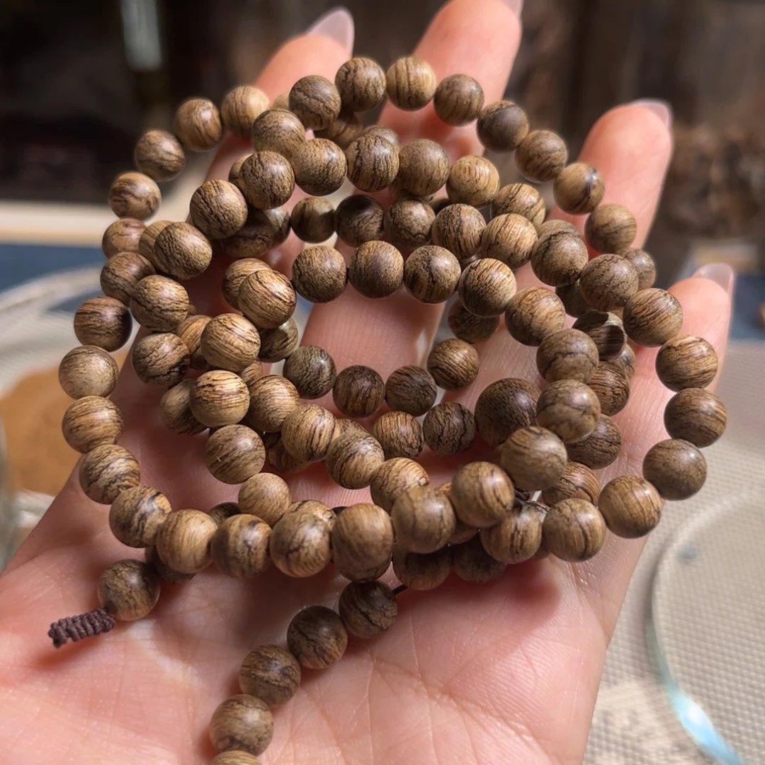 沉香手串达拉干0.7规格17克多圈