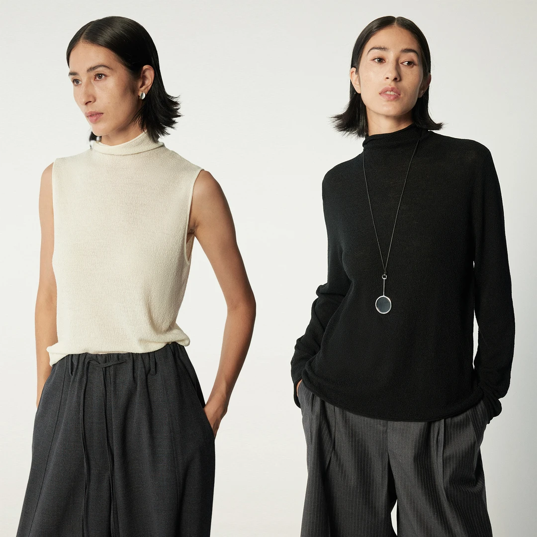 MARIUS"智慧系列"高领长袖针织衫/内搭背心