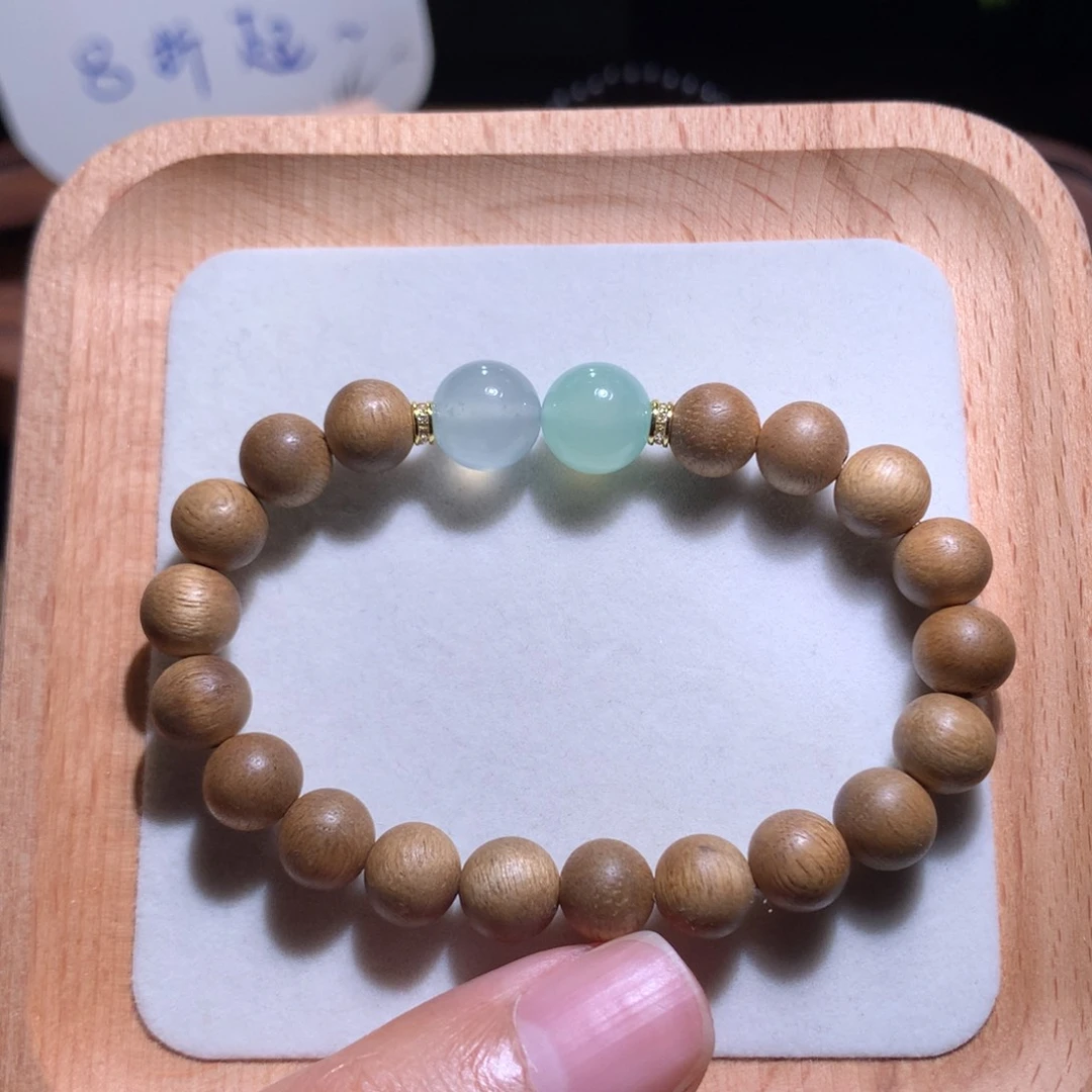 翡翠散珠高冰蓝+甜绿卡10