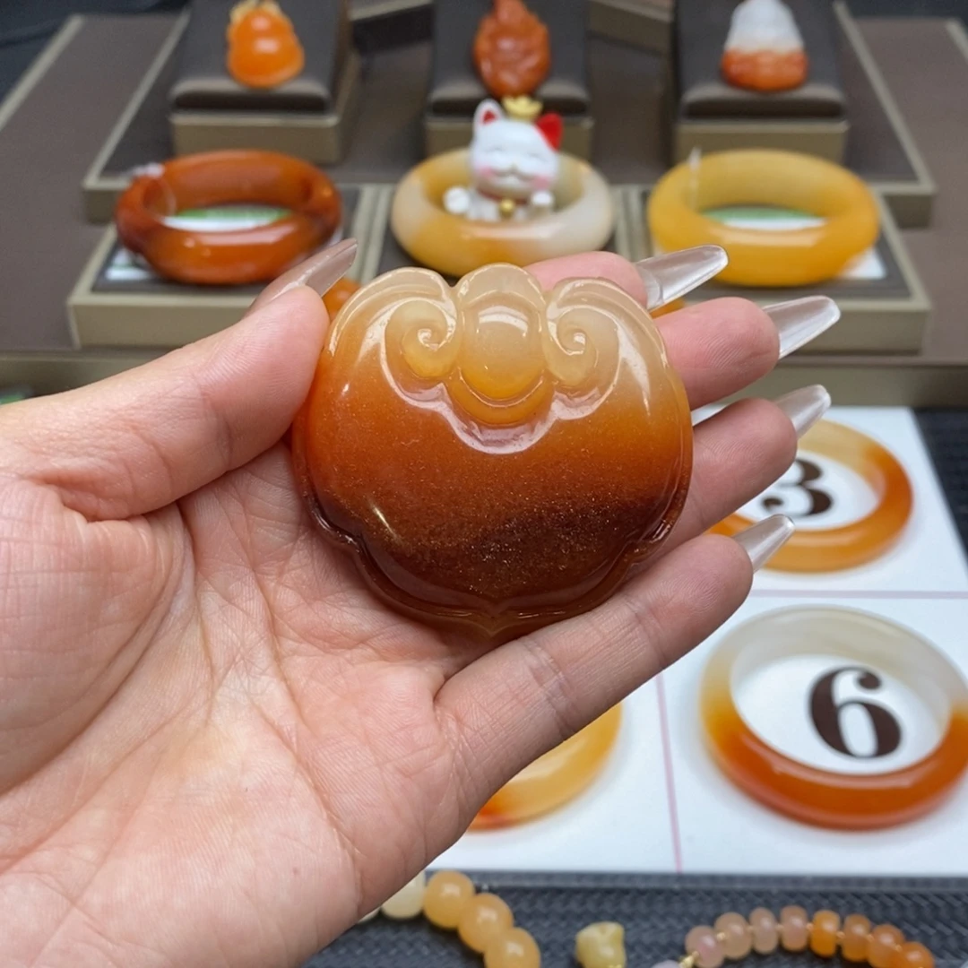 石英质玉（黄龙玉）未镶嵌手镯