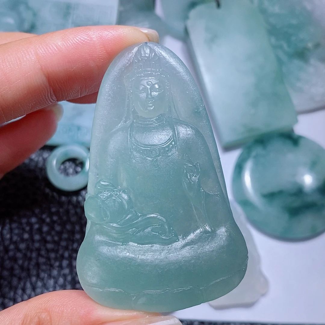 学***样定制翡翠未镶嵌毛货付款后确认抛光