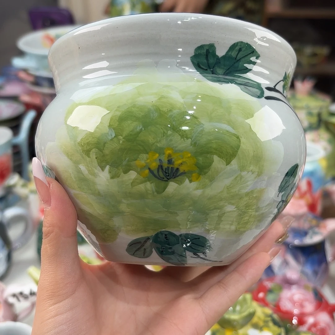 瓷片景德镇手绘高温釉下彩陶瓷茶具