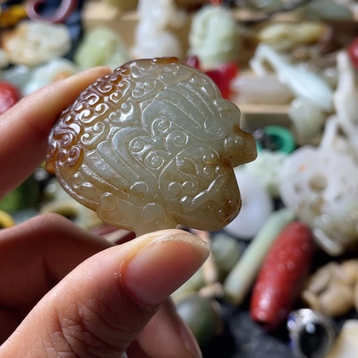 和田玉未镶嵌吊坠(不含链)