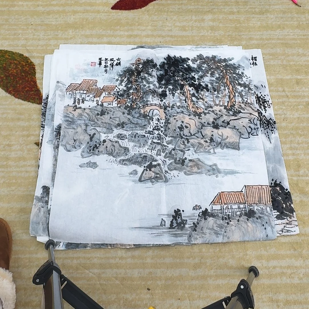 国画50.50斗方手绘