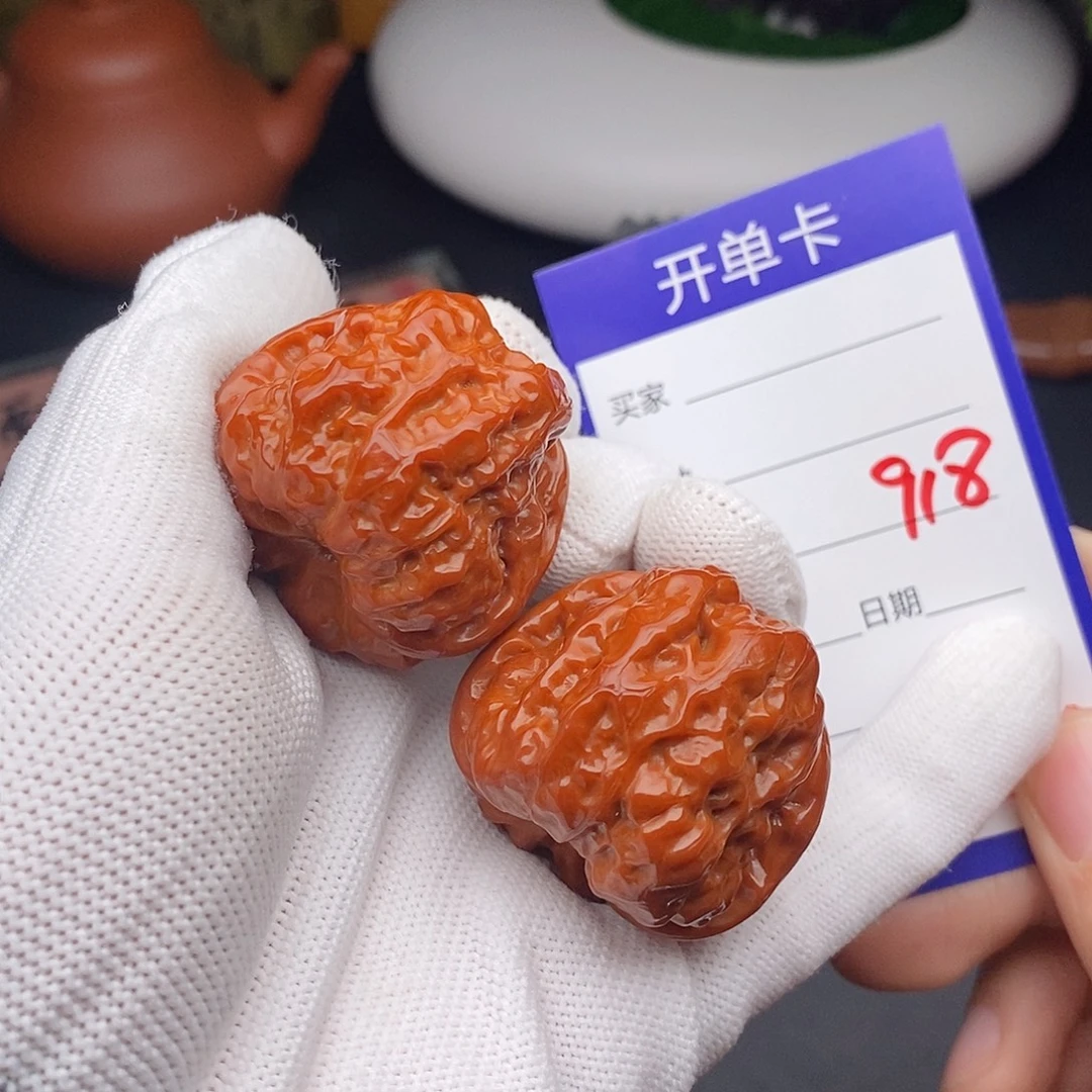 文玩核桃把件38蛤蟆头918