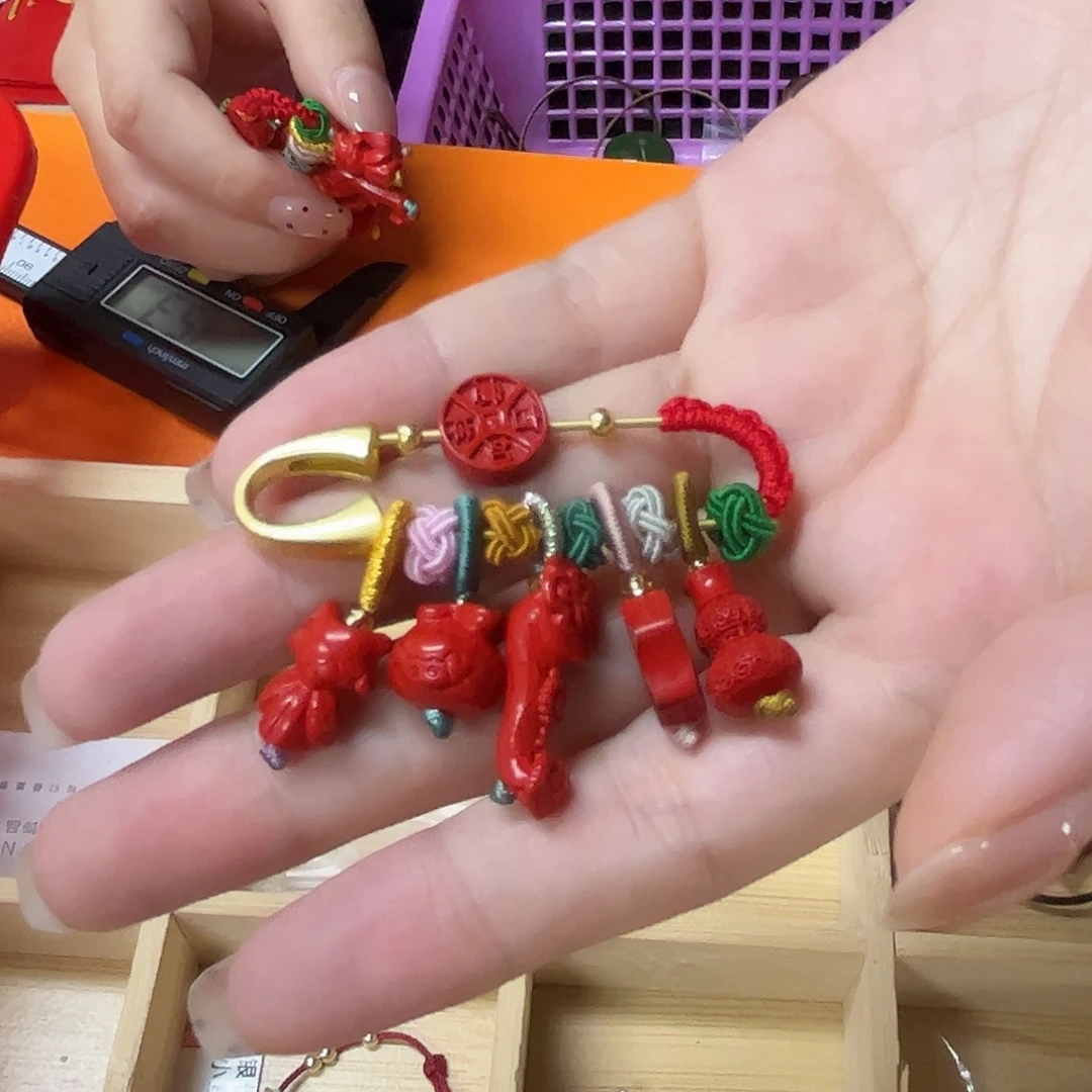 925银别针五路财神