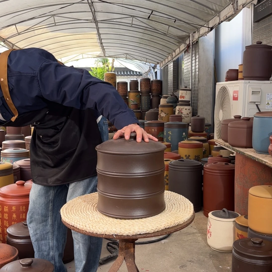 紫砂茶叶罐8 饼茶叶罐