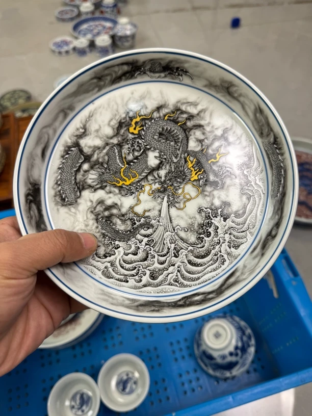 景德镇金龙吸水大壶承