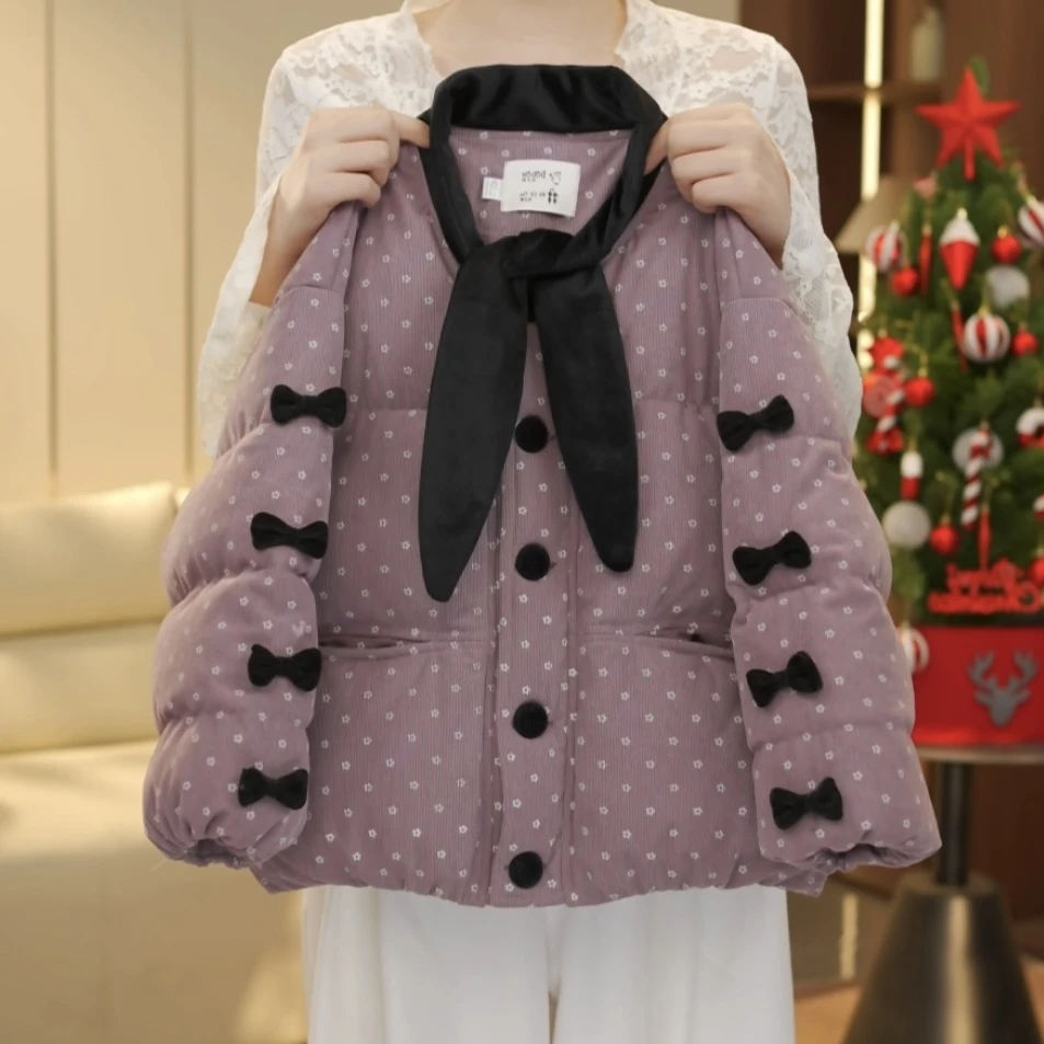 boboe/波波鹅女童冬季新款时尚洋气百搭加厚保暖棉服--Y6323