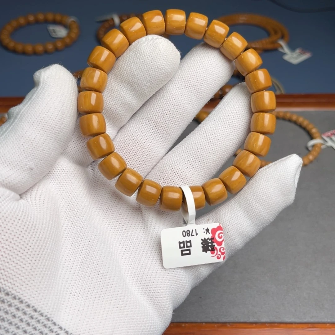 风***淡紫金鼠手串10尺直切臻品实心鼠