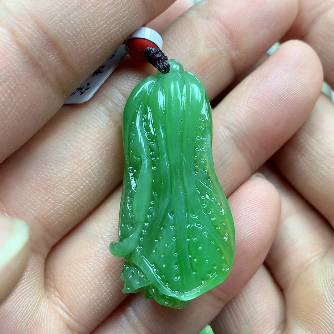 和田玉（碧玉）颈饰未镶嵌19×40