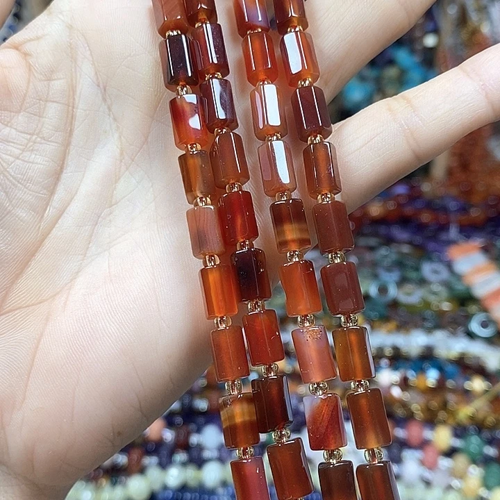 玛瑙/玉髓未镶嵌珠宝半成品玛瑙卡6*9mm