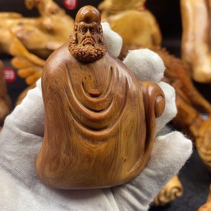 柏木（崖柏）达摩手把件