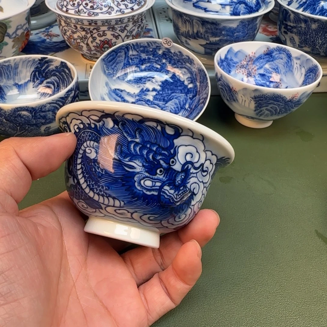 纯手工纯手绘茶具石头40