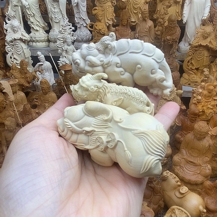꧁***꧂柏木（崖柏）貔貅手把