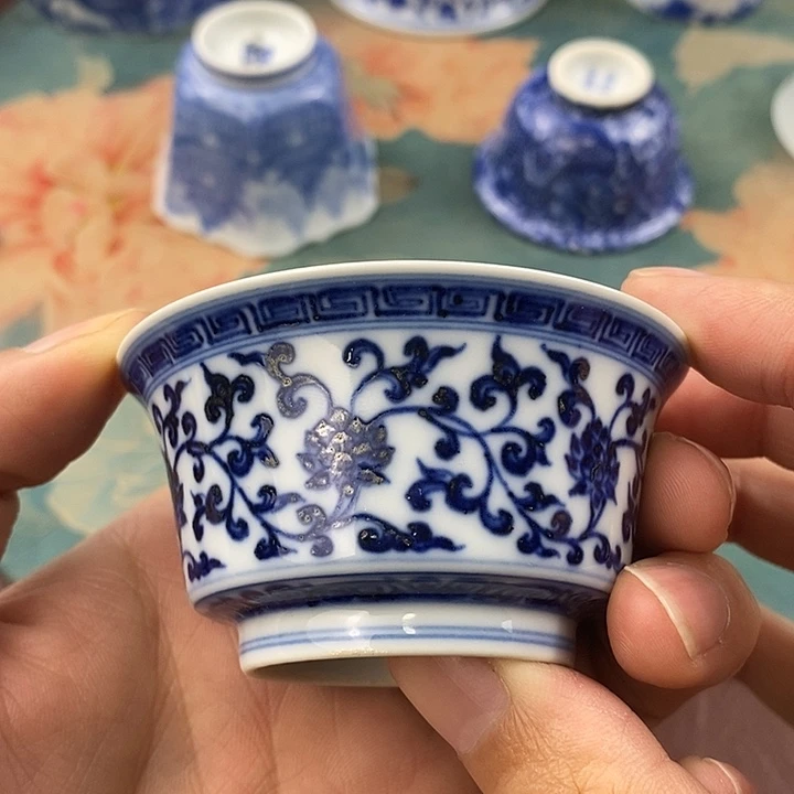 杯现代景德镇全手工全手绘茶具1688888微瑕