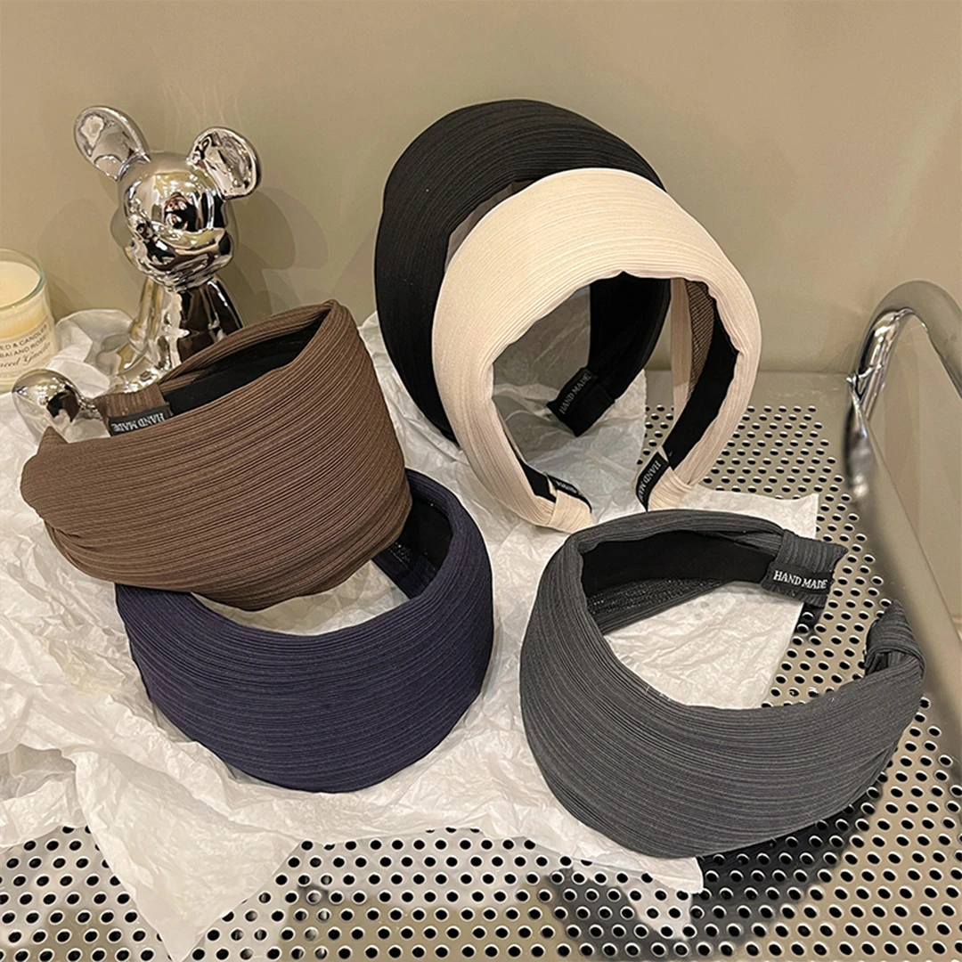 法式条纹宽边发箍女2025新款高颅顶头箍洗脸发卡发捆秋冬头饰发饰