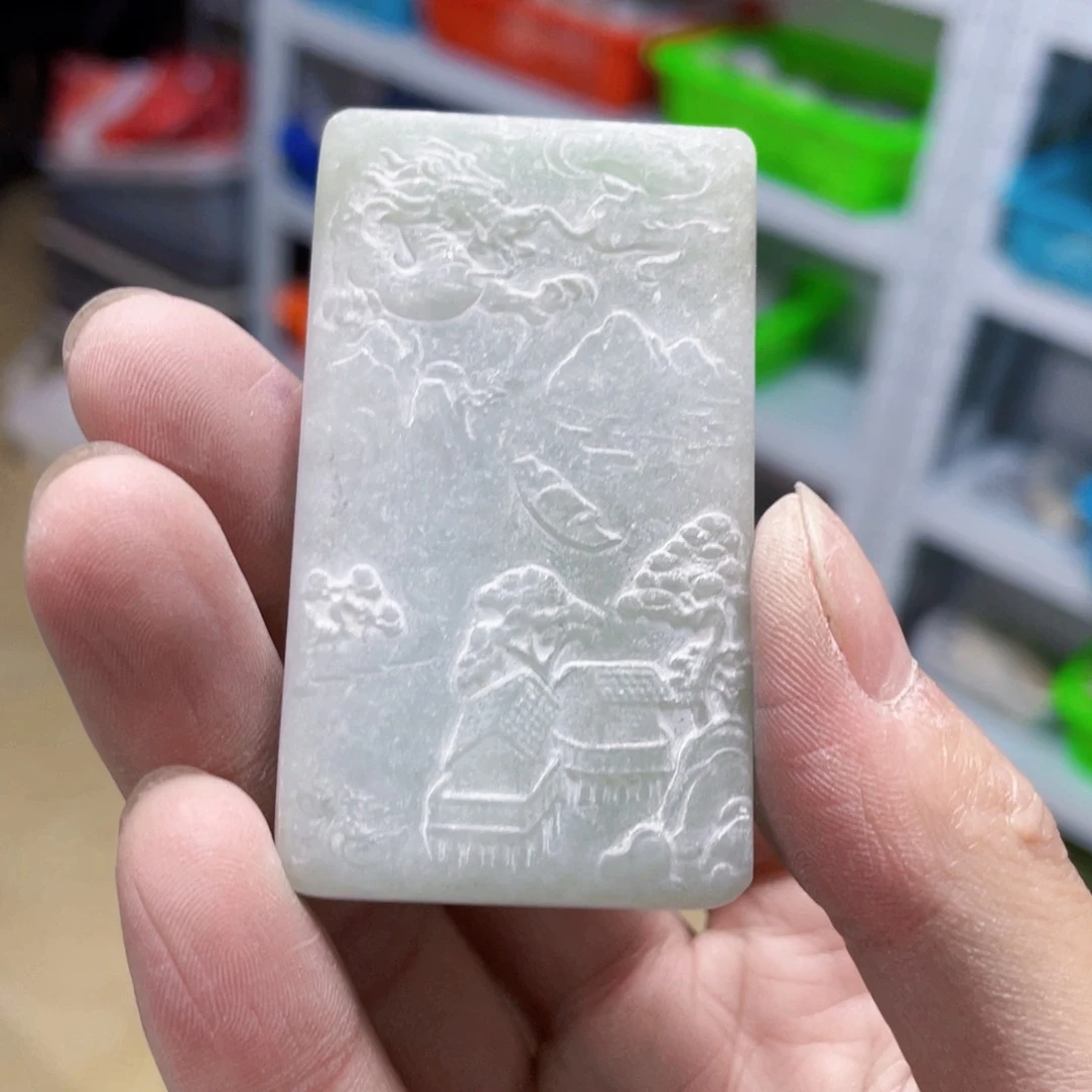 翡翠挂件未镶嵌K缅甸天然翡翠片料