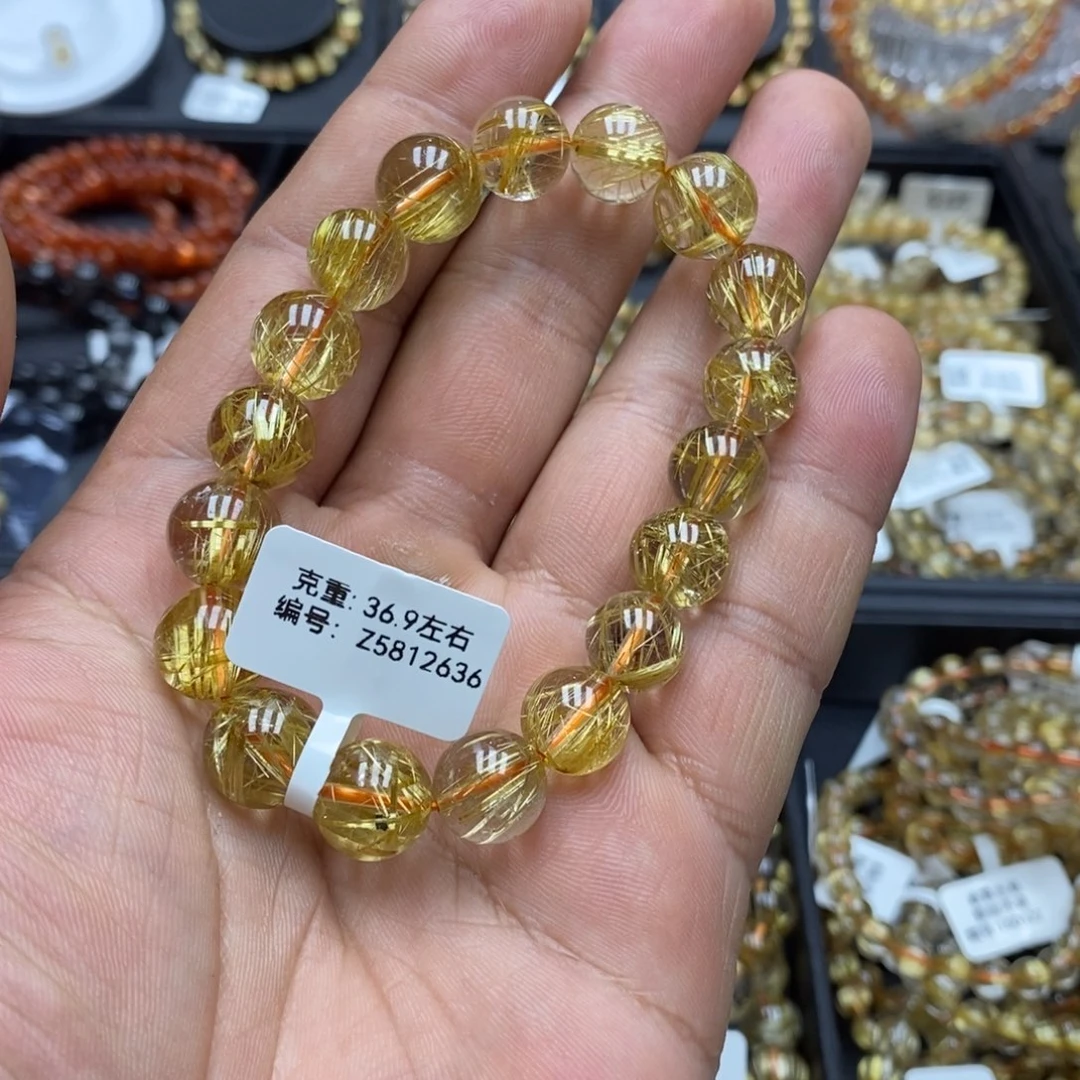 发晶未镶嵌手串卓慕水晶天然乱钛Z5812636