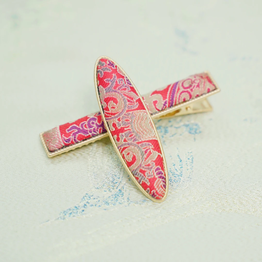 [知音越己]国风名家宋锦八达晕发夹