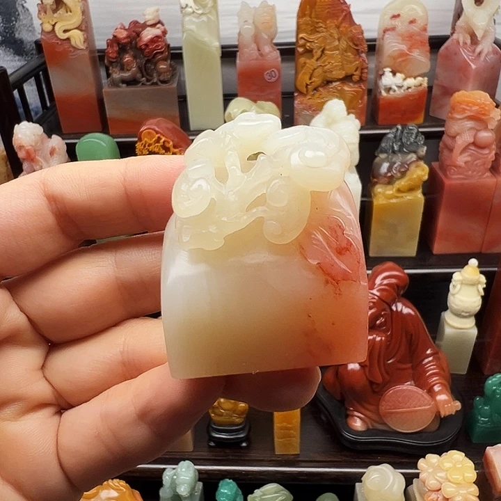 寿山石印石寿山石手工雕刻