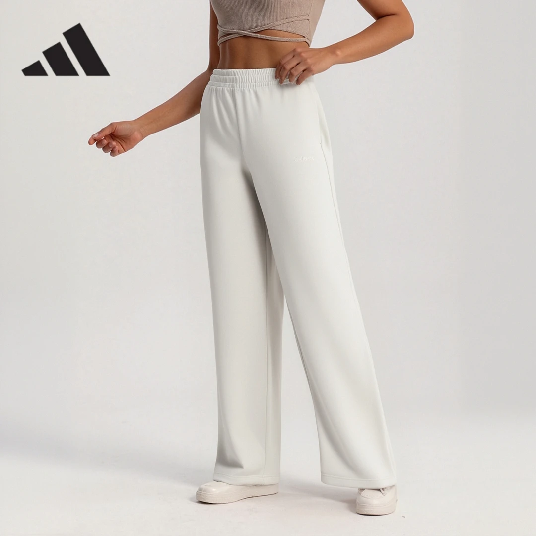 adidas/阿迪达斯正品针织女裤裤阔腿裤新款运动裤休闲长裤KS2305
