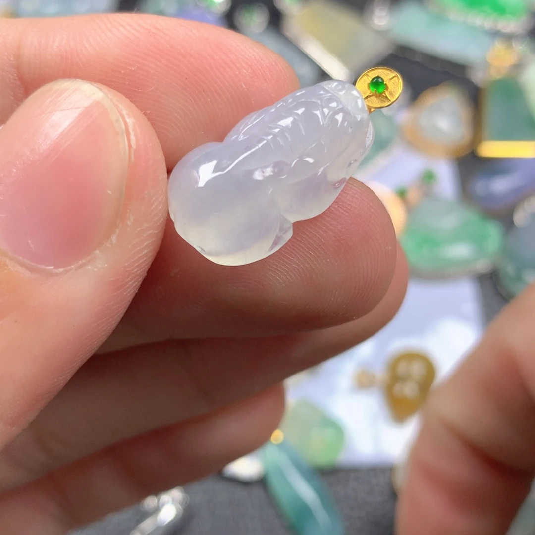 【闪购商品】翡翠颈饰18K金镶嵌翡翠