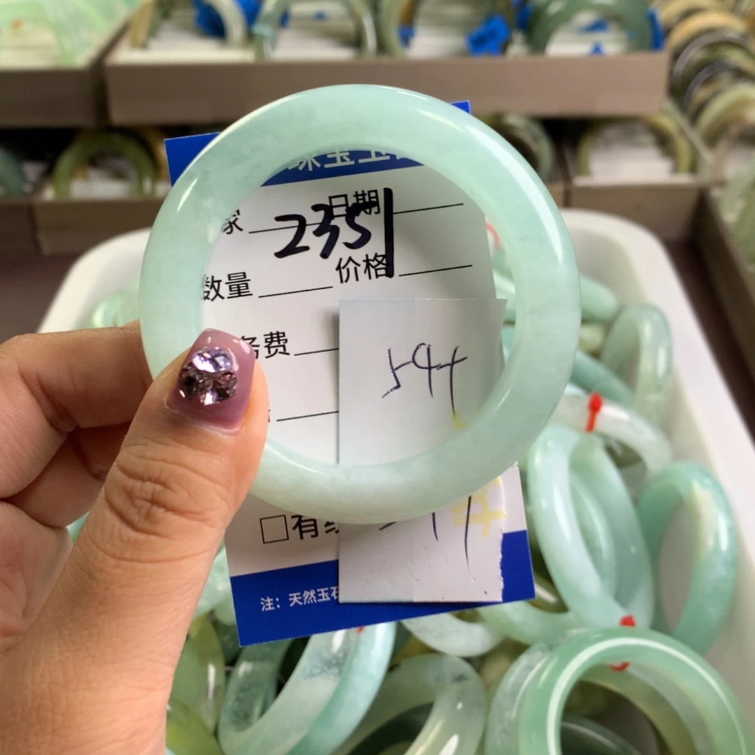 蛇纹石玉未镶嵌手镯2351