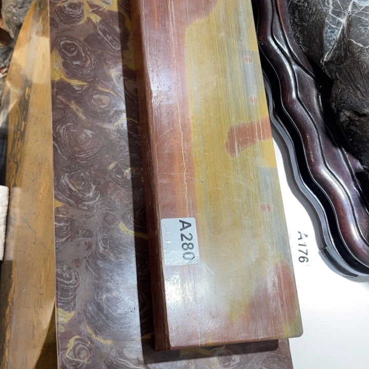 紫砂茶盘左*彩色壶承