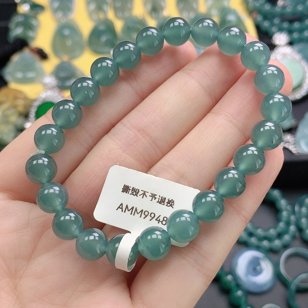 翡翠颈饰未镶嵌手串卡8