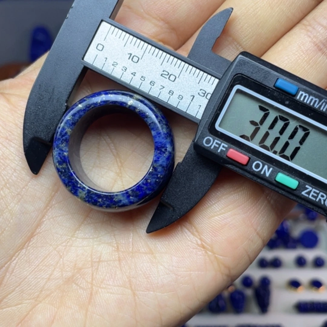 青金石未镶嵌20mm内径扳指