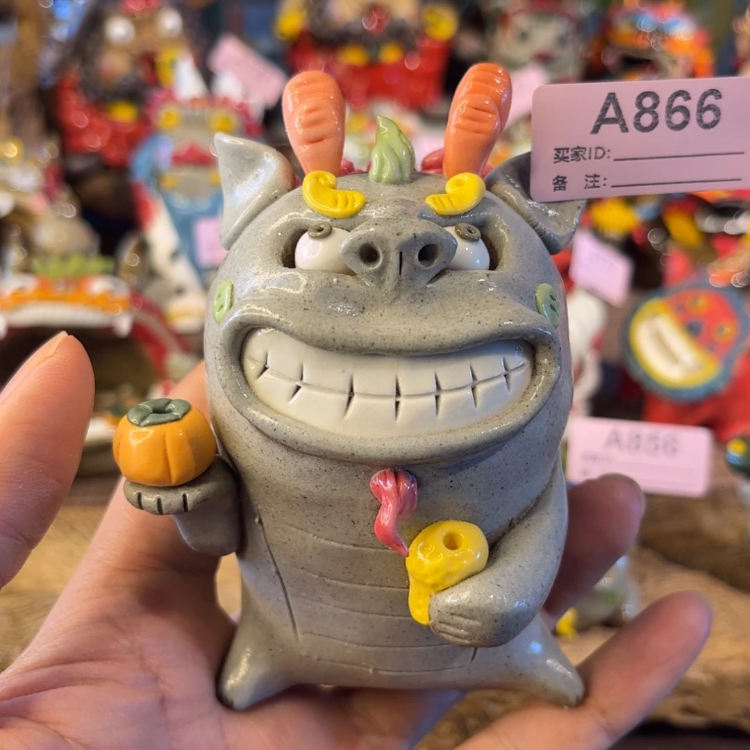 泥塑纯手工茶宠摆件