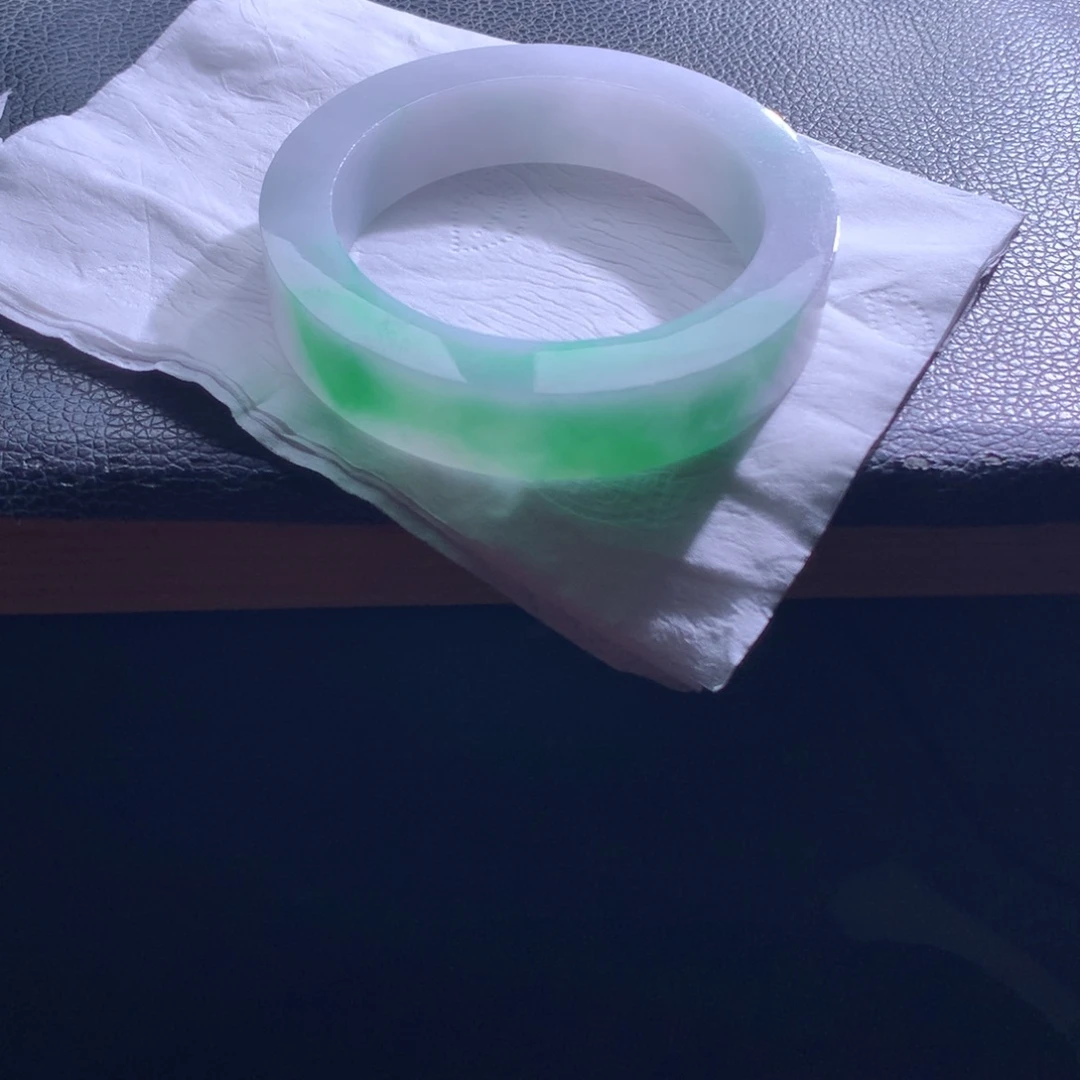 若***兮定制翡翠未镶嵌手镯