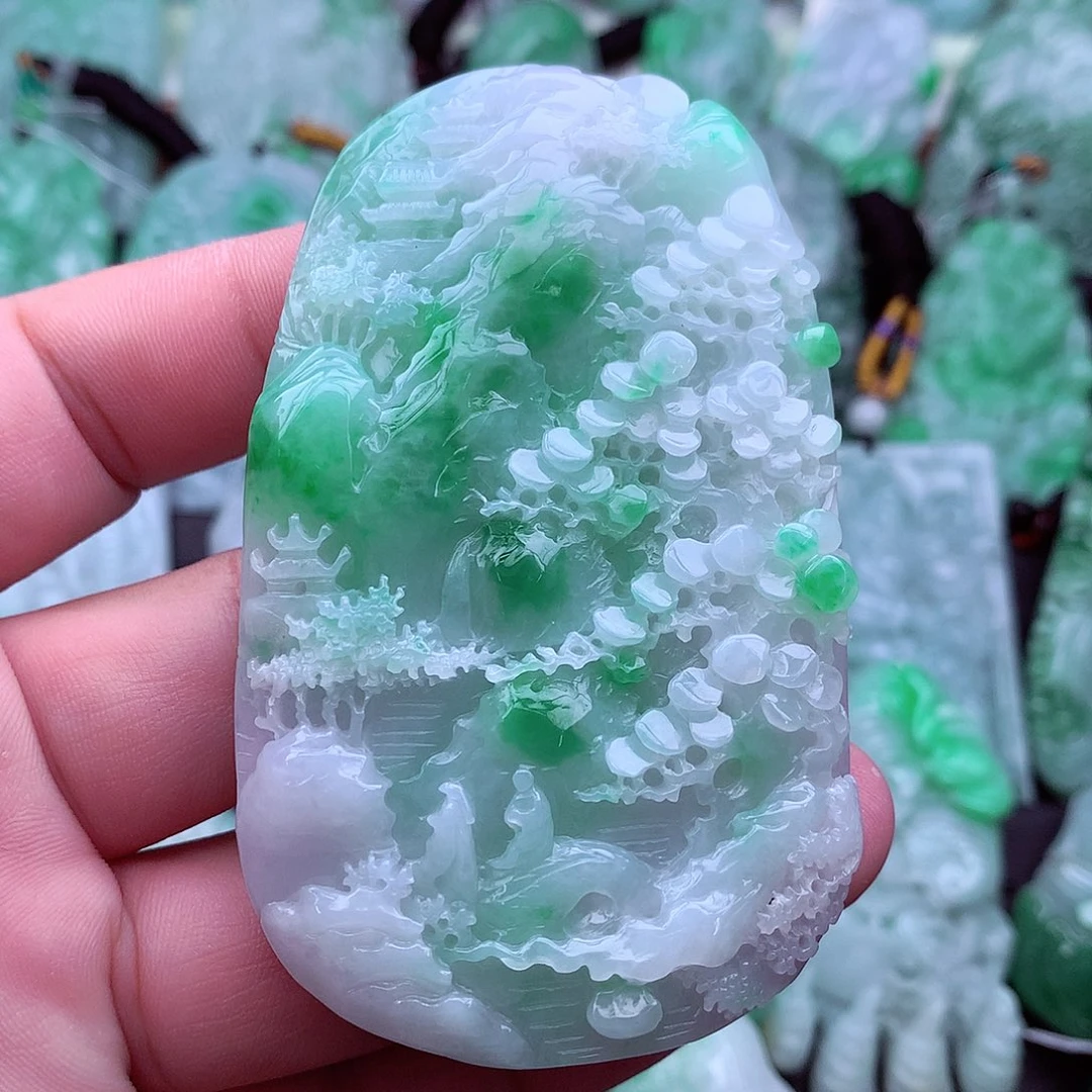 翡翠未镶嵌吊坠(不含链)