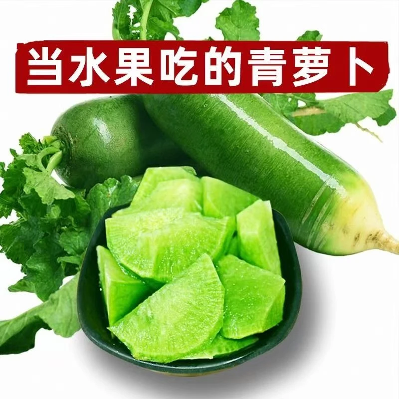 【新疆地产水果青萝卜包邮】新果带泥脆甜生吃凉拌炖汤腌制产地发货