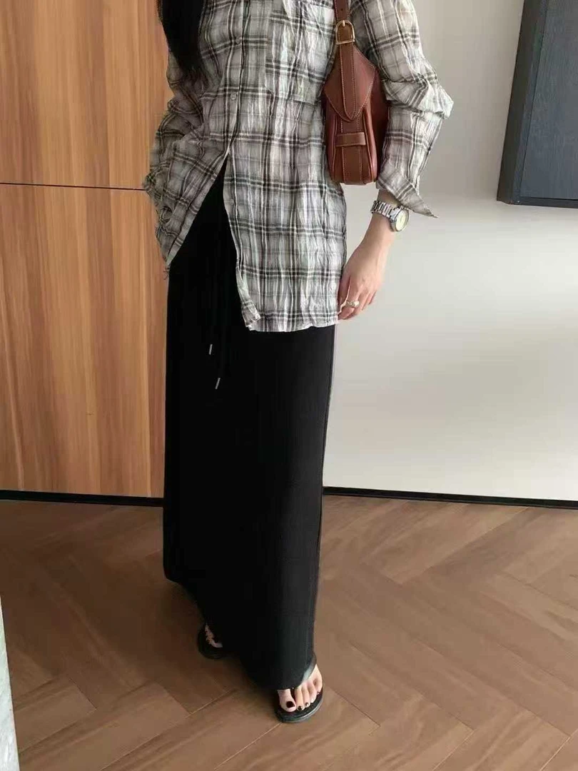 【香香】6912#新款洋气显瘦纸片裙半身裙