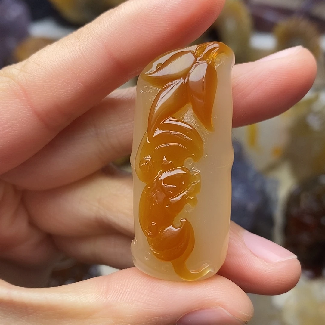 玛瑙/玉髓未镶嵌挂件