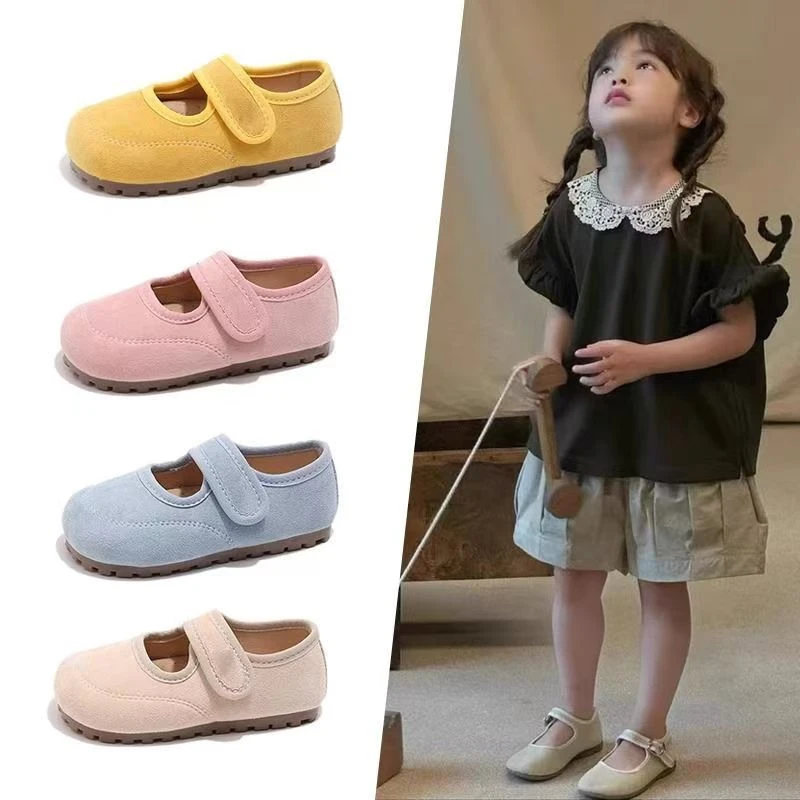 法式复古【甜美泡芙鞋】春天女童玛丽珍皮鞋女宝圆头魔术贴百搭单鞋