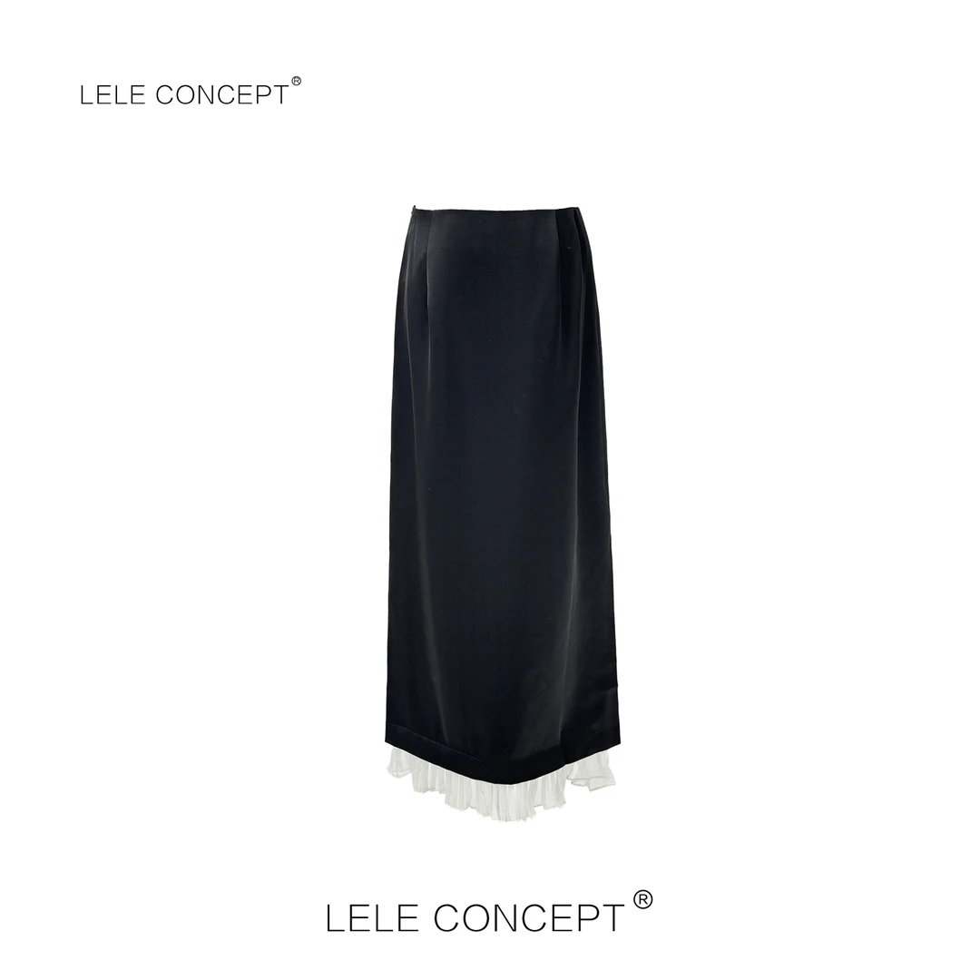 LELE CONCEPT｜「夭夭」 气质优雅韵味款菲边半身裙Q0482