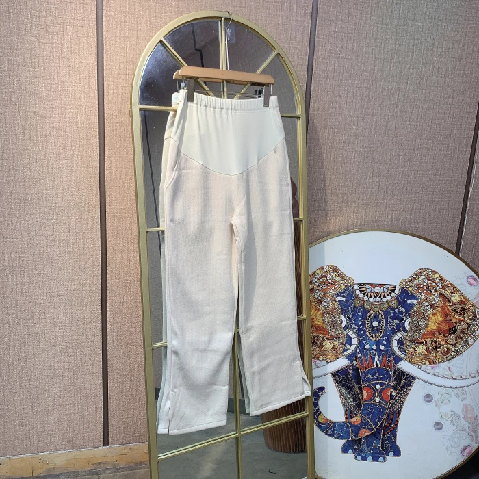 HU118孕妇杏色裤子M90-120XL140XXL150