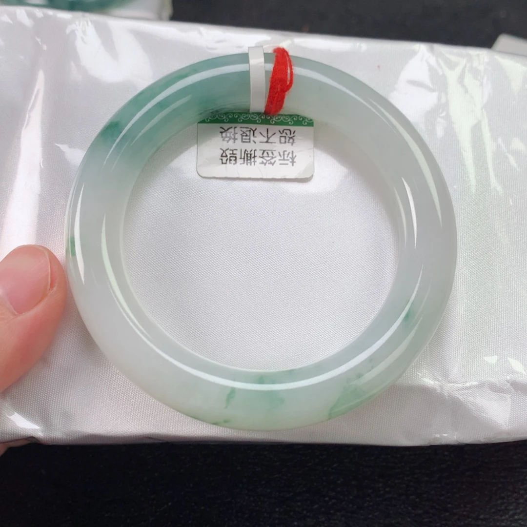 未镶嵌手镯翡翠缅甸天然翡翠手镯55加