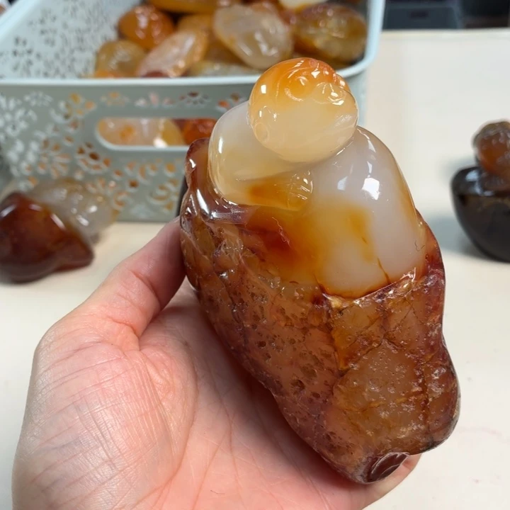 玛瑙/玉髓未镶嵌吊坠(不含链)