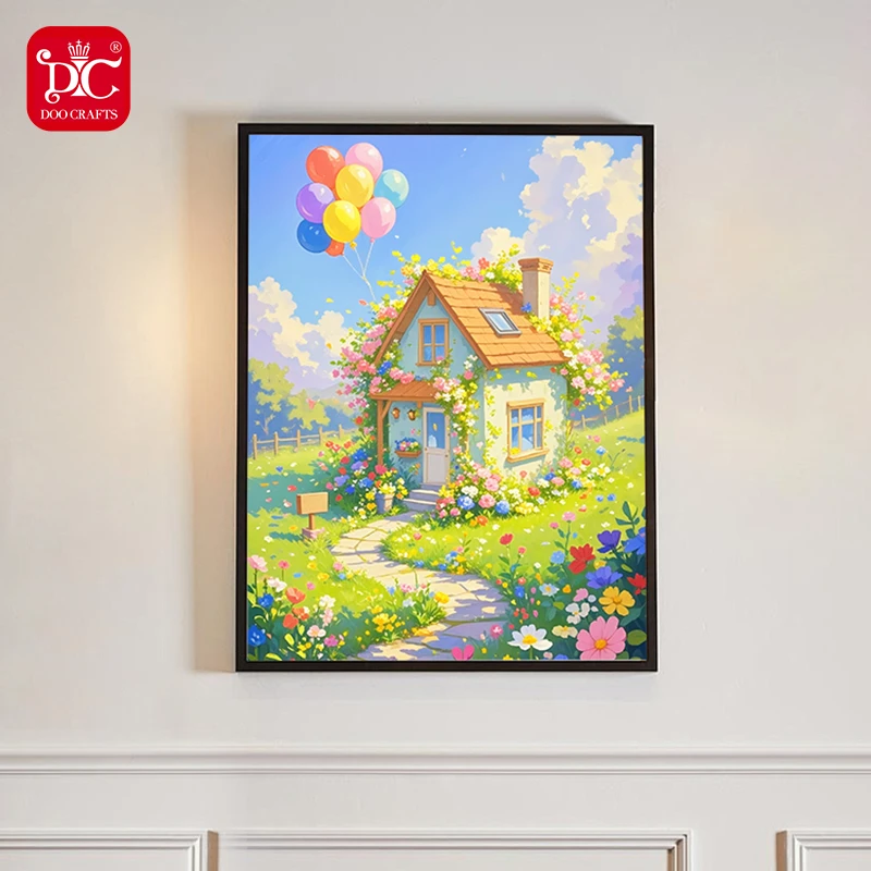 DC/蒂彩【浪漫花海(2.8树脂钻)】钻石画diy小清新手工客厅卧室挂画