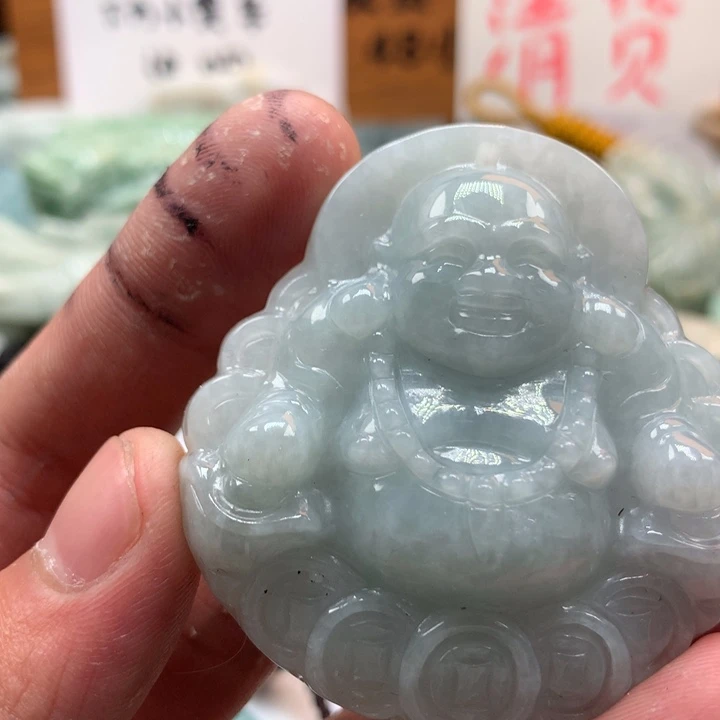 翡翠未镶嵌颈饰保真天然a货翡翠