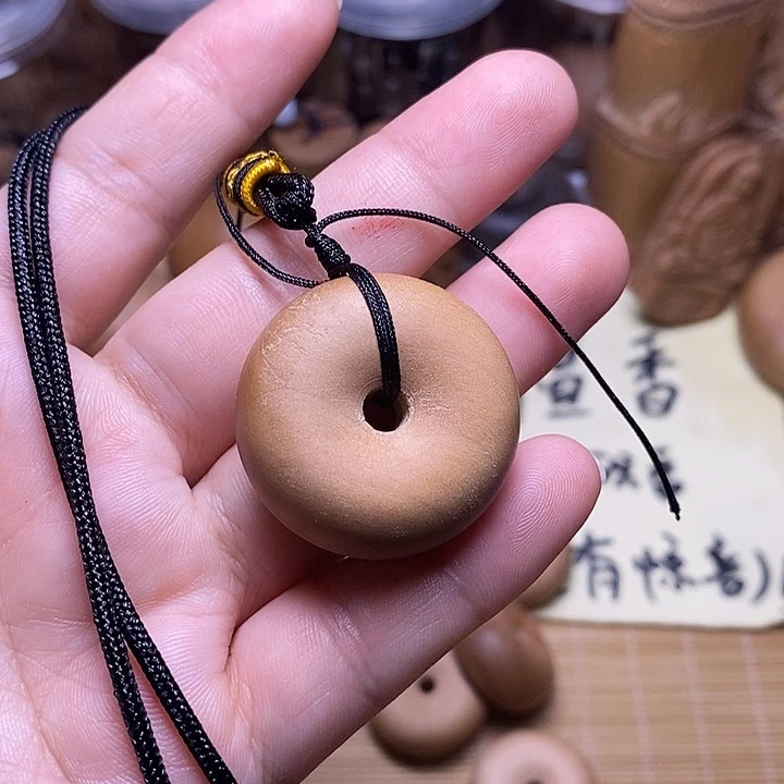 檀香木檀香小平安扣微瑕