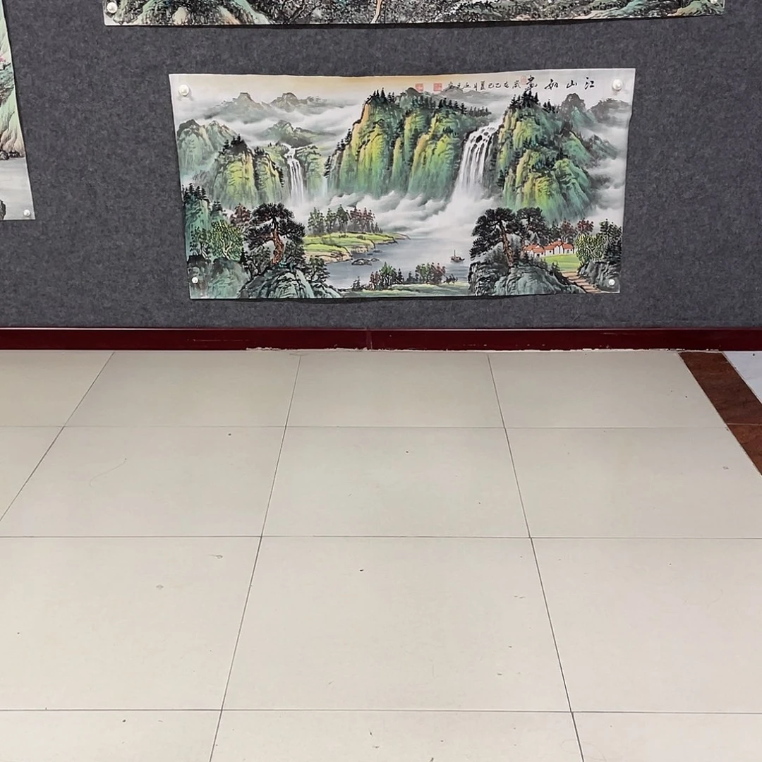 A****国画四尺画芯 捡漏